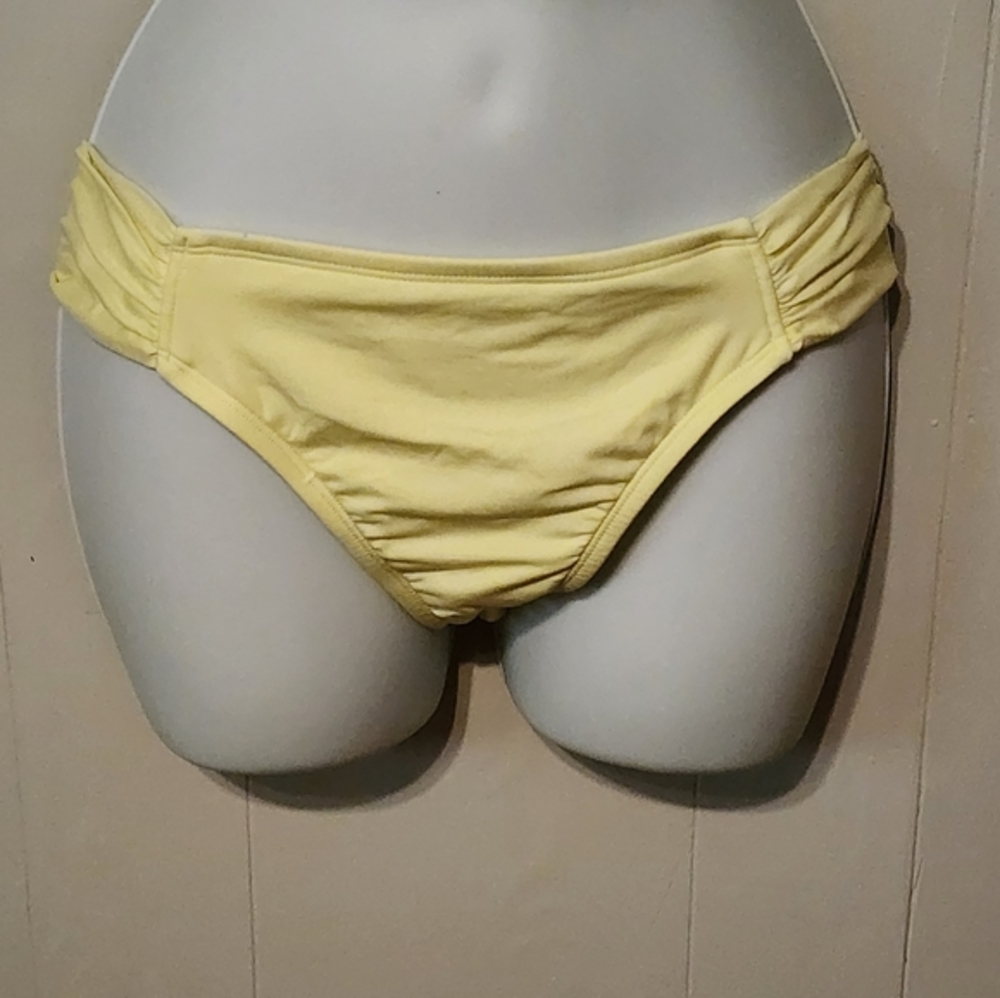 Yellow Bikini Bottoms Large A.N.A. Beach Swim A92